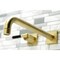 Kingston Brass KS6057CKL Wall Mount Tub Faucet, Brushed Brass KS6057CKL - alternate 6